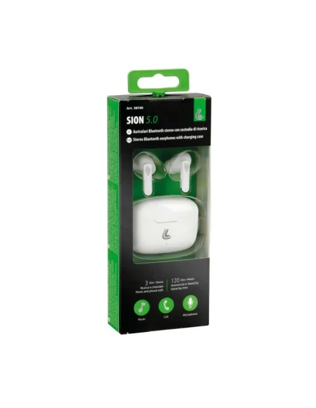 Auriculares Blancos Estereo Bluetooth Con Estuche De Carga