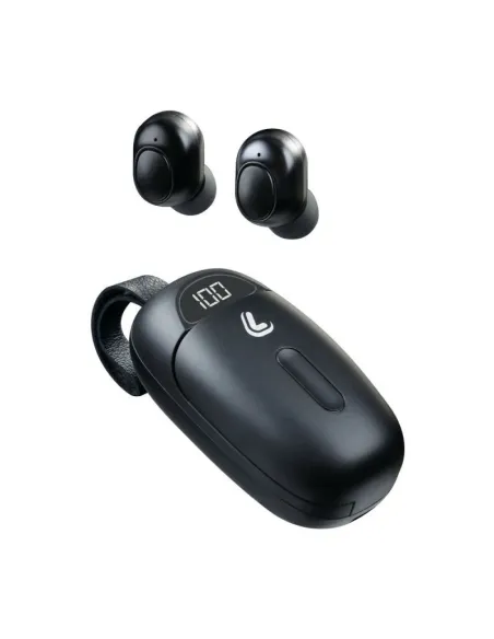 Auriculares Negros Estereo Bluetooth Con Estuche De Carga