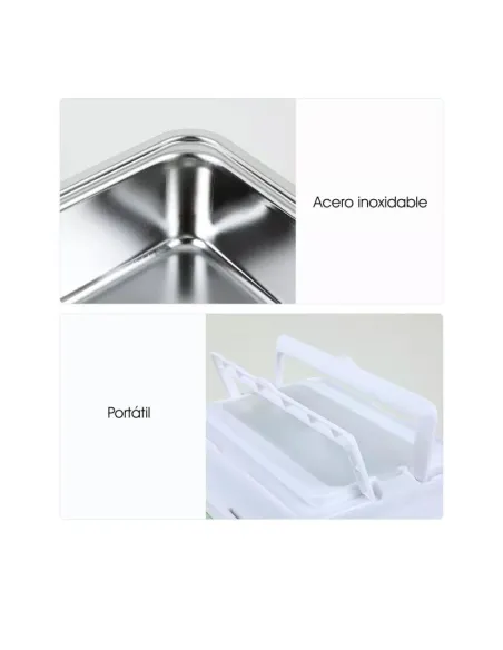 Fiambrera Electrica Faseba 12/24V Con Cubiertos (Colores Surtidos)