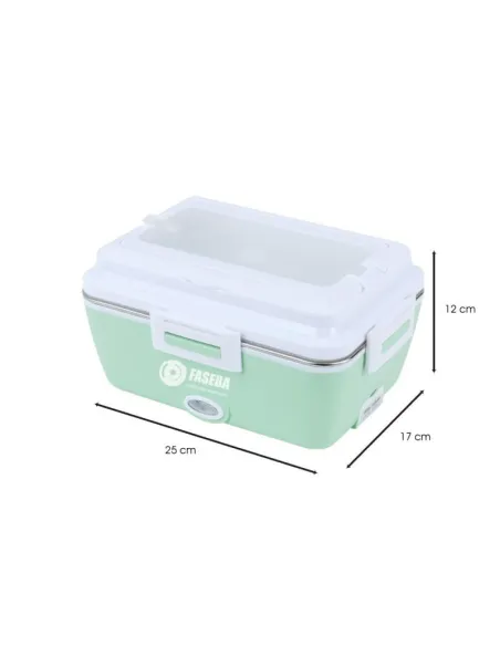 Fiambrera Electrica Faseba 12/24V Con Cubiertos (Colores Surtidos)