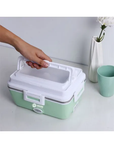 Fiambrera Electrica Faseba 12/24V Con Cubiertos (Colores Surtidos)