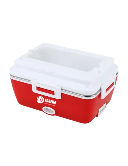 Fiambrera Electrica Faseba 12/24V Con Cubiertos (Colores Surtidos)