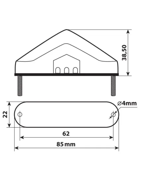 Faro Trasero 9Led 12V