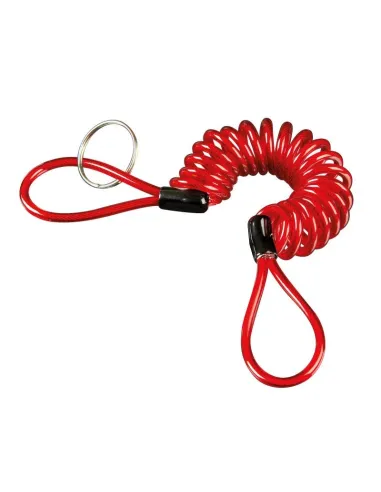 Cable De Seguridad En Espiral Rojo