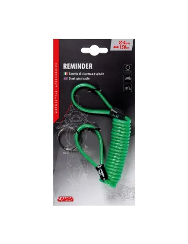 Cable De Seguridad En Espiral Verde