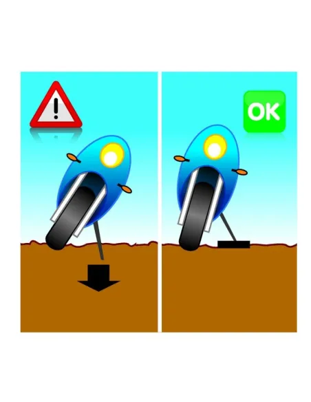 Base Apoyo Caballete Lateral