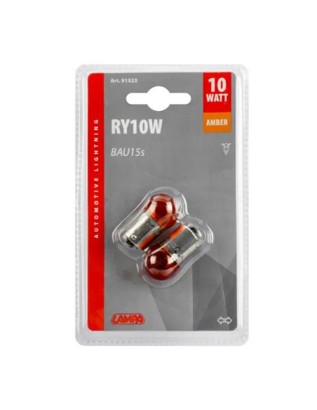 Lampara Esferica Ambar 12V 10W 2 Pcs