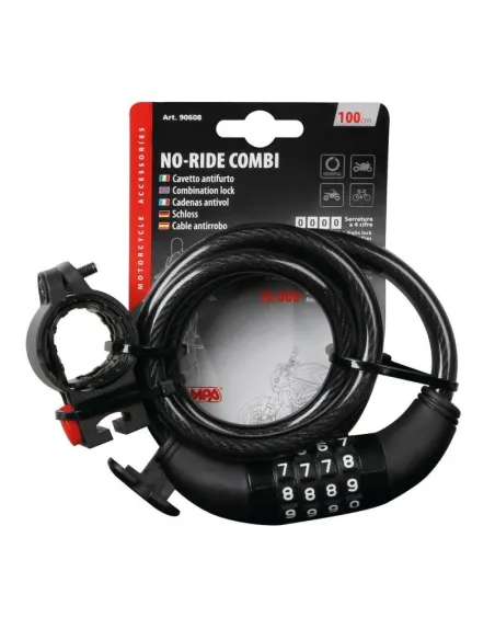 Cable Seguridad Para Cascos Con Combinacion