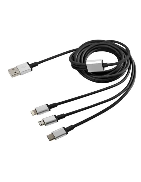 Cable Multi-Carga Con 3 Concetores Micro Usb/Tipo C/ Iphone