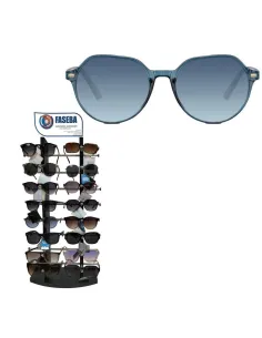 Gafa De Sol Unisex Montura De Plastico Color Azul...