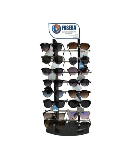 Gafa De Sol Unisex Montura De Plastico Color Azul (Expositor 16 Unidades)