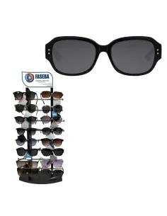 Gafa De Sol Unisex Montura De Plastico Color Negro...