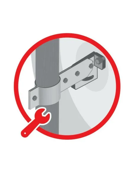 Espejo De Seguridad De Trafico Gran Angular Convexo 230º 45 Cm