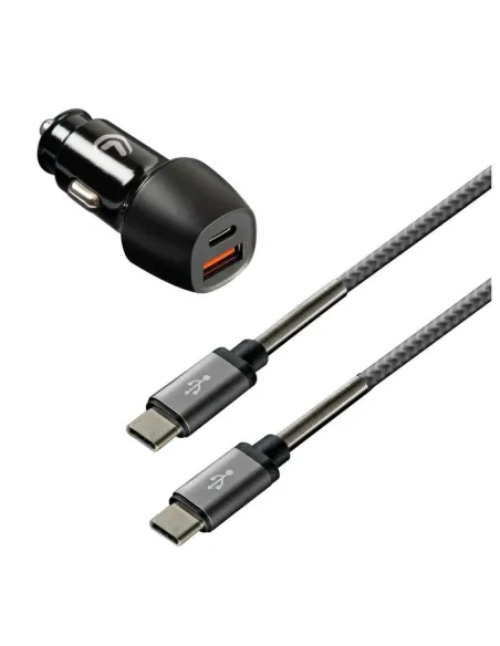 Cargador Doble Toma (Usb Y Tipo C) + Cable De Tipo C A Tipo C