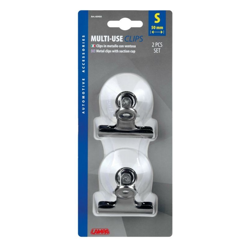 Clips Metalicos Con Ventosa 50 Mm (2 Unidades)