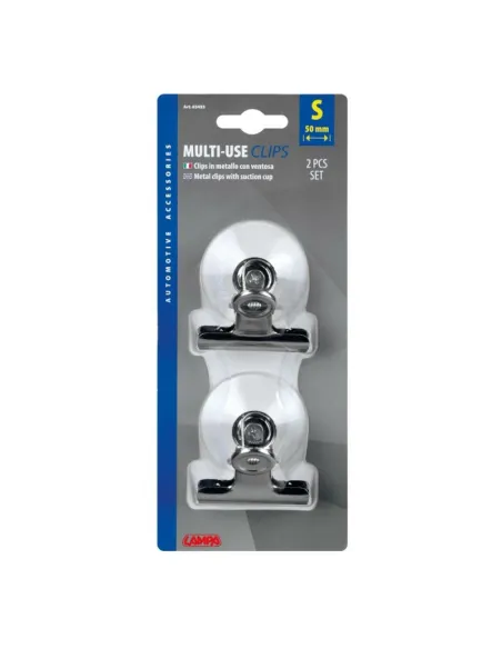 Clips Metalicos Con Ventosa 50 Mm (2 Unidades)
