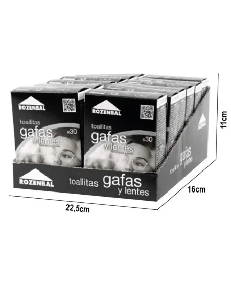 Toallitas Impregnadas Para Gafas Y Lentes (30 Unidades)