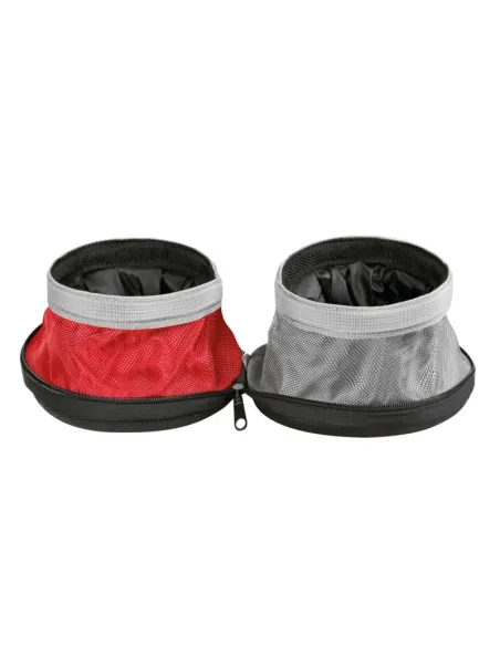 Recipiente De Viaje Doble Para Comida Y Bebida De Animales