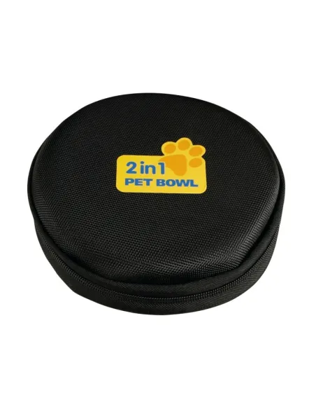 Recipiente De Viaje Doble Para Comida Y Bebida De Animales