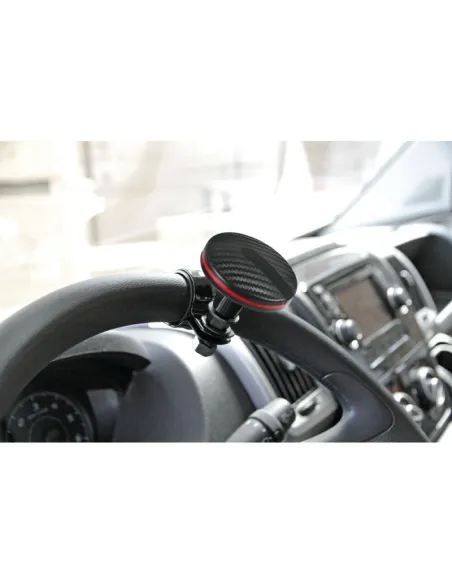 Bola De Volante Universal Carbono/Rojo Min30 Mm-Max 37 Mm