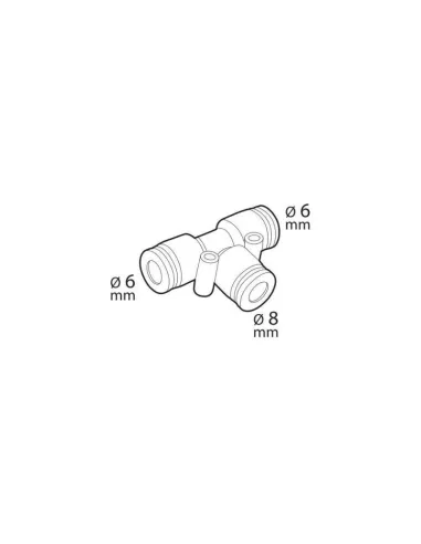 Conector De Aire T-7 (6-8 Mm)