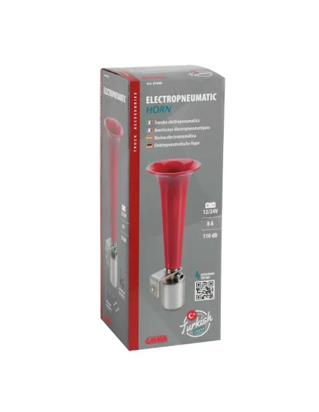 Bocina Electroneumatica 12/24V 8A Sonido Turco 110 Db