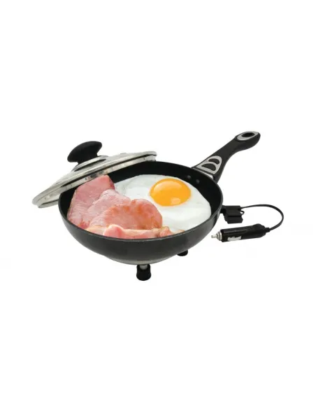 Sarten Electrica Con Tapa 12V 150W 20Cm X 4 Cm