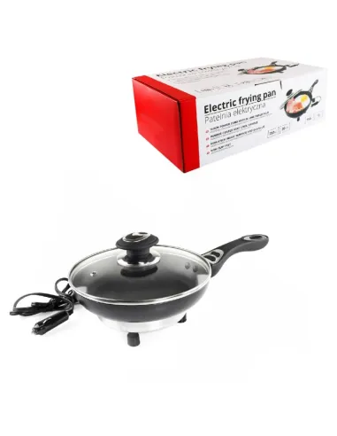 Sarten Electrica Con Tapa 12V 150W 20Cm X 4 Cm