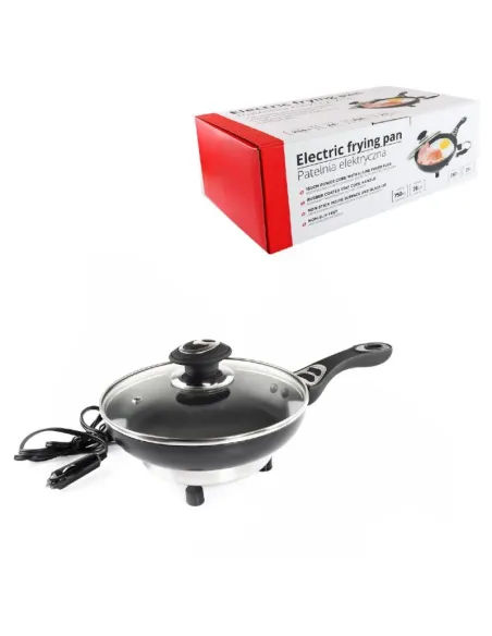 Sarten Electrica Con Tapa 24V 250W 20Cm X 4 Cm