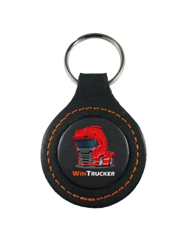 Llavero Piel Wintrucker Tipo Scania20 Rojo