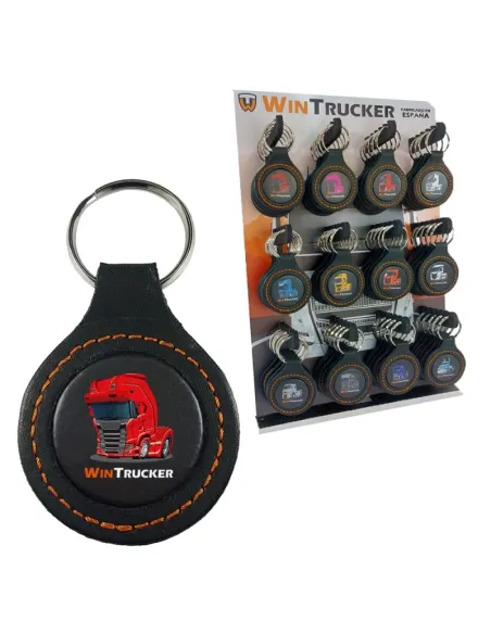 Llavero Piel Wintrucker Tipo Scania20 Rojo