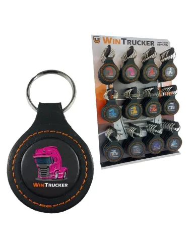 Llavero Piel Wintrucker Tipo Scania20 Rosa