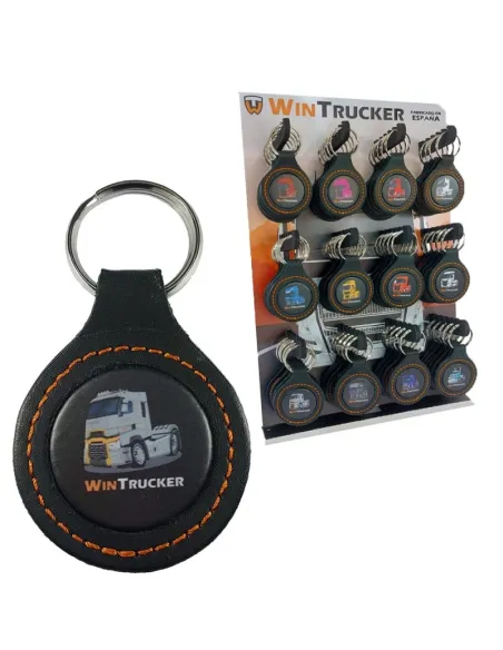 Llavero Piel Wintrucker Tipo Renault21 Gris