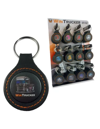 Llavero Piel Wintrucker Tipo Mercedes20 Gris