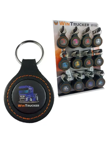 Llavero Piel Wintrucker Tipo Ford21 Azul
