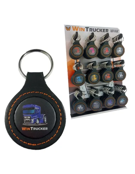 Llavero Piel Wintrucker Tipo Ford21 Azul