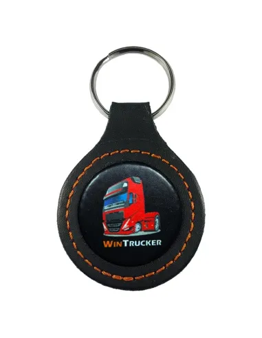 Llavero Piel Wintrucker Tipo Volvo21 Rojo