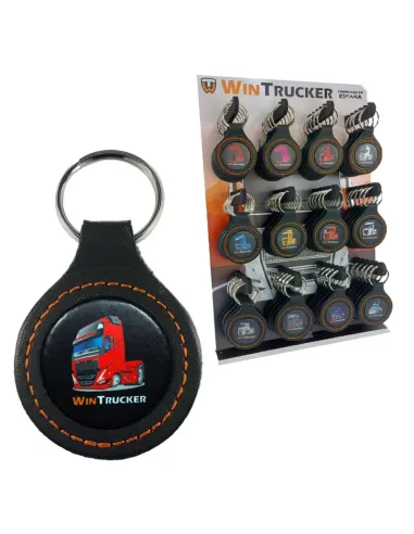 Llavero Piel Wintrucker Tipo Volvo21 Rojo