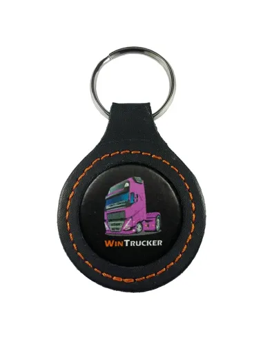 Llavero Piel  Wintrucker Tipo Volvo21 Violeta