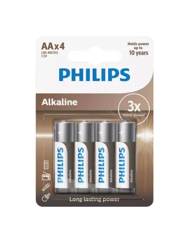 Pila Alkalina Philips Lr6 Gama Eco (Blister 4 Unidades)