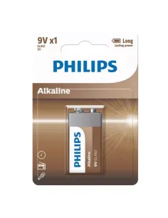 Pila Alkalina Philips 9V Gama Eco (Blister 1 Unidad)