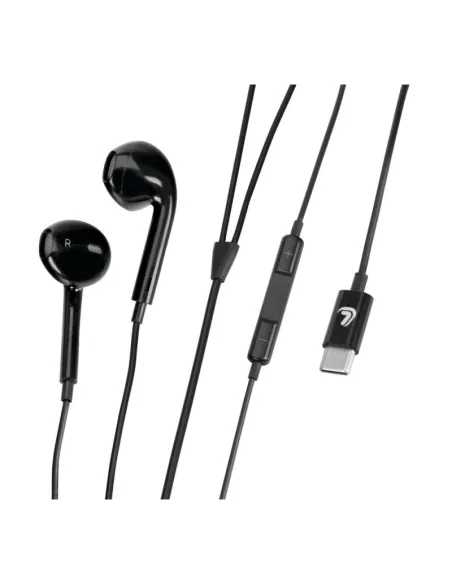 Auriculares Con Microfono Y Conexion Bluetooh Cable Usb Type-C Essential- 120 Cm - Negro