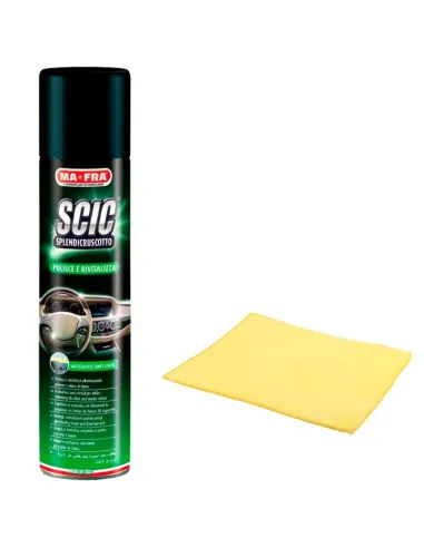 Limpia Salpicadero Higienizante Scic Verde Mafra 600 Ml Con Bayeta