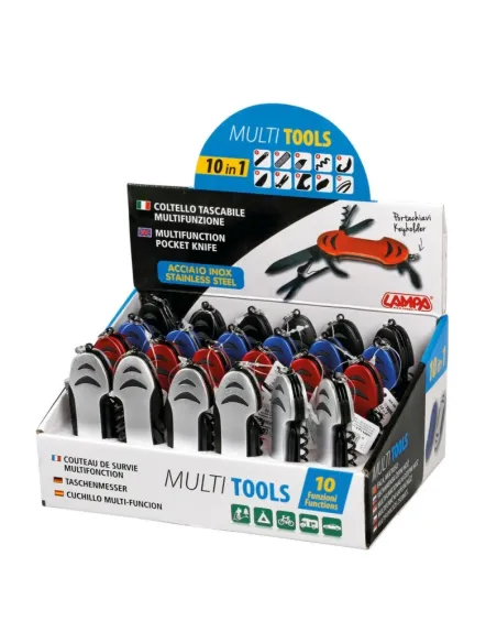 Navaja Suiza Multiusos De Bolsillo 10 En 1 Colores Surtidos ( Exp Completo Pidiendo 24 Uds)