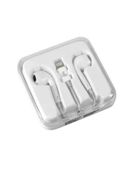 Auriculares Con Microfono Y Conexion Bluetooh Cable Apple 8 Pin Essential - 120 Cm - Blanco