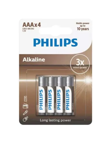 Pila Alkalina Philips Lr3 Gama Eco (Blister 4 Unidades)