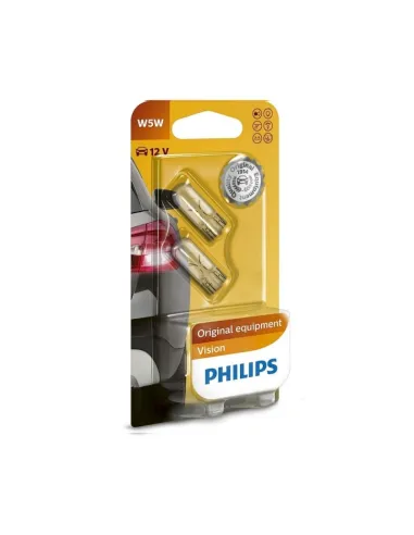 Lampara W5W  Philips 12V (2 Unidades)