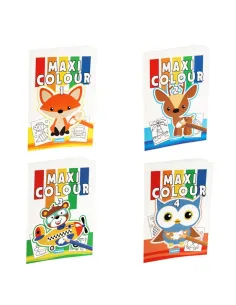Libro De Colorear Maxicolor 16 Paginas Modelos Surtidos
