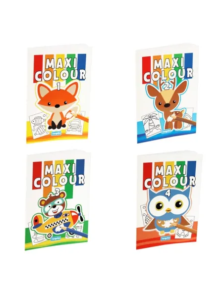 Libro De Colorear Maxicolor 16 Paginas Modelos Surtidos