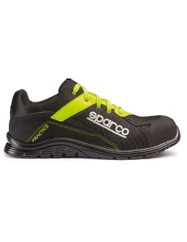 ZAPATILLAS SPARCO PRACTICE JOS TALLA 36 NEGRO/AMARILLO S1P SRC